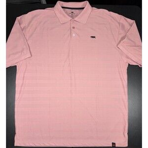 Red Rhino Men’s 3XL 3 Button Short Sleeve Golf Polo Shirt Polyester Performance